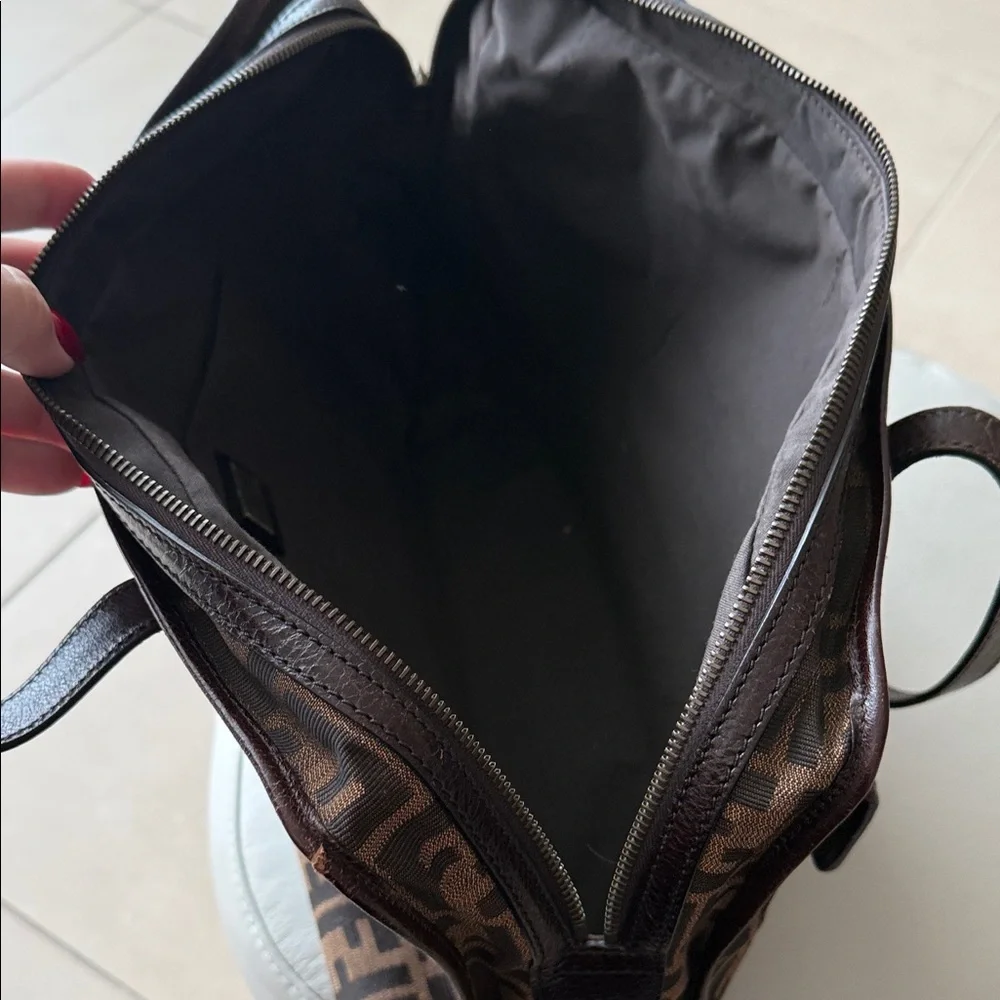 Fendi Brown Monogram Briefcase
